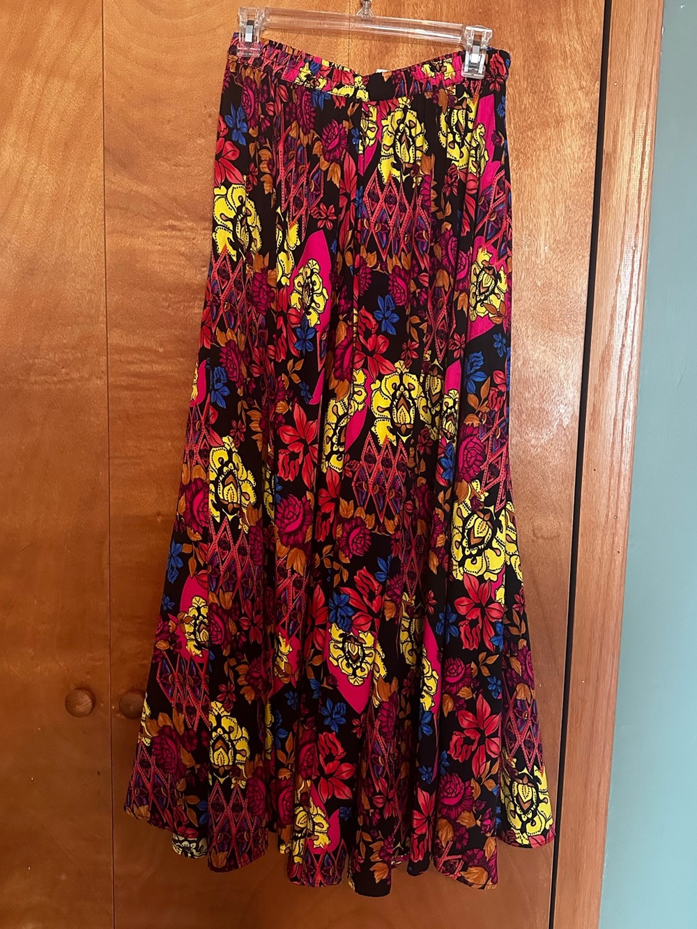 Christian Siriano Vibrant JewelFloral Maxi Skirt -  size small